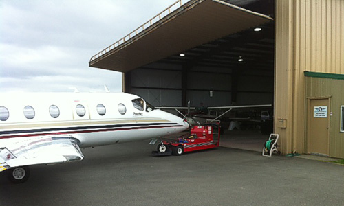 veiw airport from NANAIMO AIRCRAFT MAINTENANCE hanger